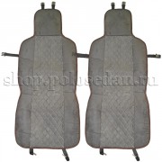 Накидки на сиденья (алькантара) для VW Polo седан, комплект 2 шт