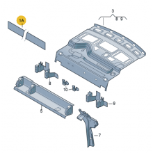 Металлическая панель для VW Polo седан, VAG 000800981