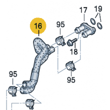 Шланг системы охлаждения для VW Polo седан, VAG 6R0122157B