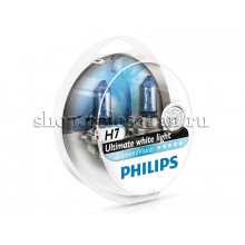 Галогенная лампа Н7 (2шт) для VW Polo седан, Philips Diamond Vision (5000К) 12972DVS2